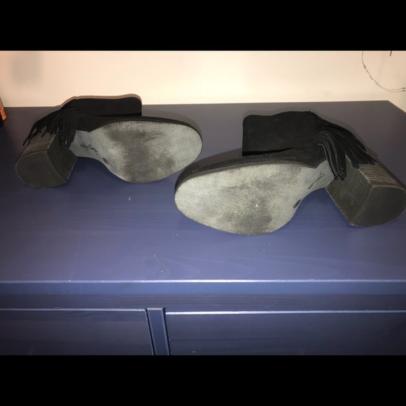 Never Worn Beautiful Suede Fringe Booties - Picture 3 of 6